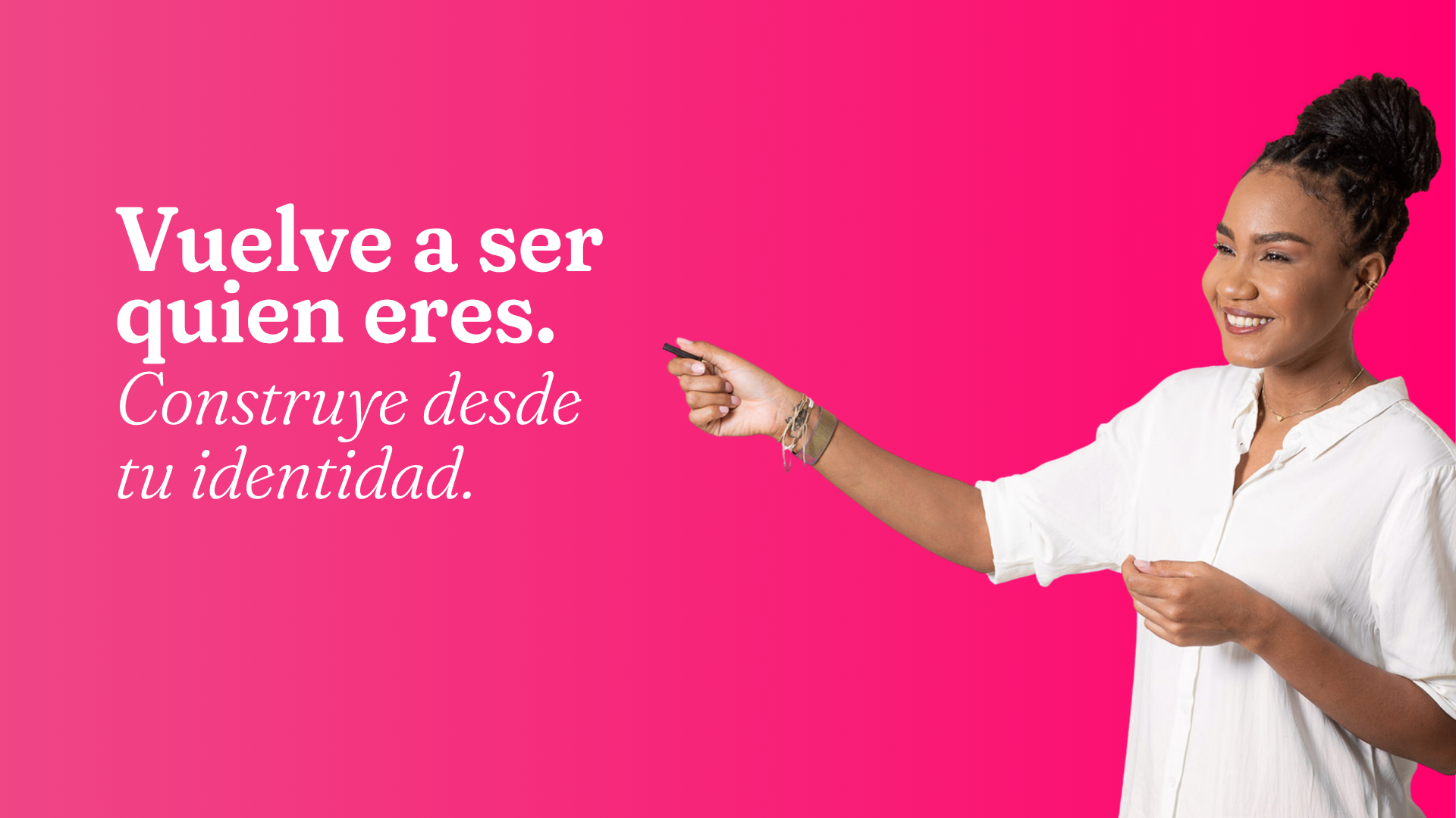 Vuelve a ser quien eres. Construye desde tu identidad.